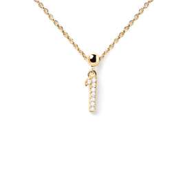 P D Paola CH01-009-U Charm Pendant Numeral 1 gold plated