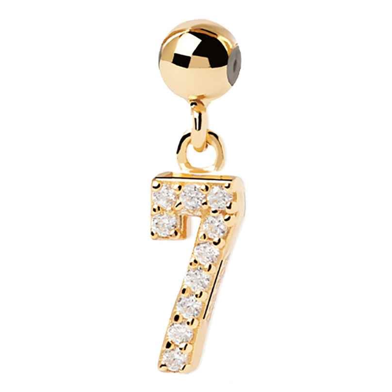 PDPaola CH01-003-U Charm Pendant Numeral 7 gold plated 8435511726118