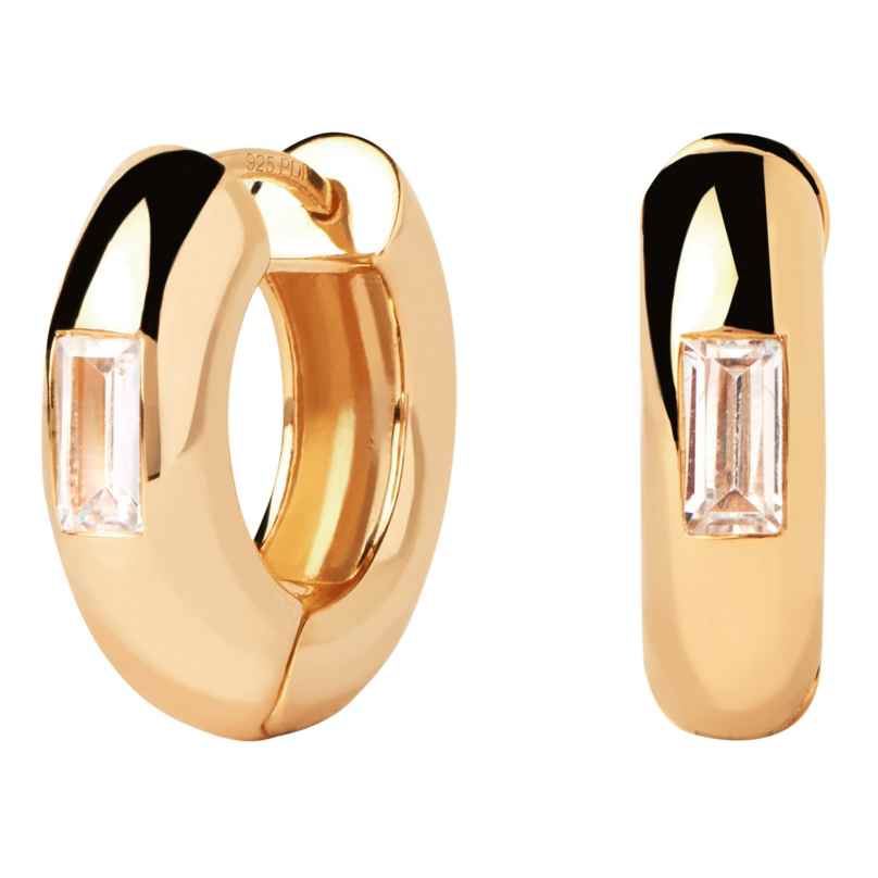 PDPaola AR01-913-U Ladies' Hoop Earrings Kali Gold Plated Silver 8435511743689