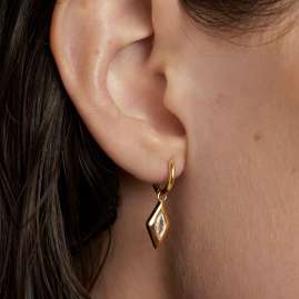 PDPaola AR01-909-U Women's Drop Earrings Kate Gold Plated Silver