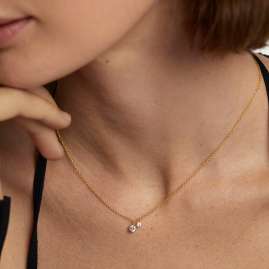 PDPaola CO01-601-U Damen-Halskette Bliss Silber vergoldet