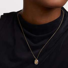 PDPaola CO01-572-U Damen-Halskette Sternzeichen Löwe Silber vergoldet