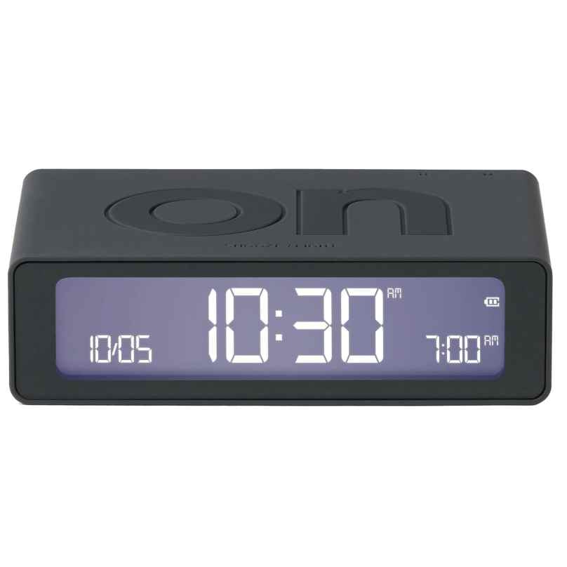 Lexon LR158G3 Digitalwecker Flip Mini Dunkelgrau 3660491209510