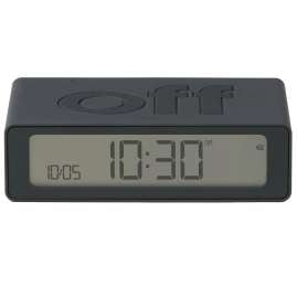 Lexon LR158G3 Digital Alarm Clock Flip Mini Dark Grey