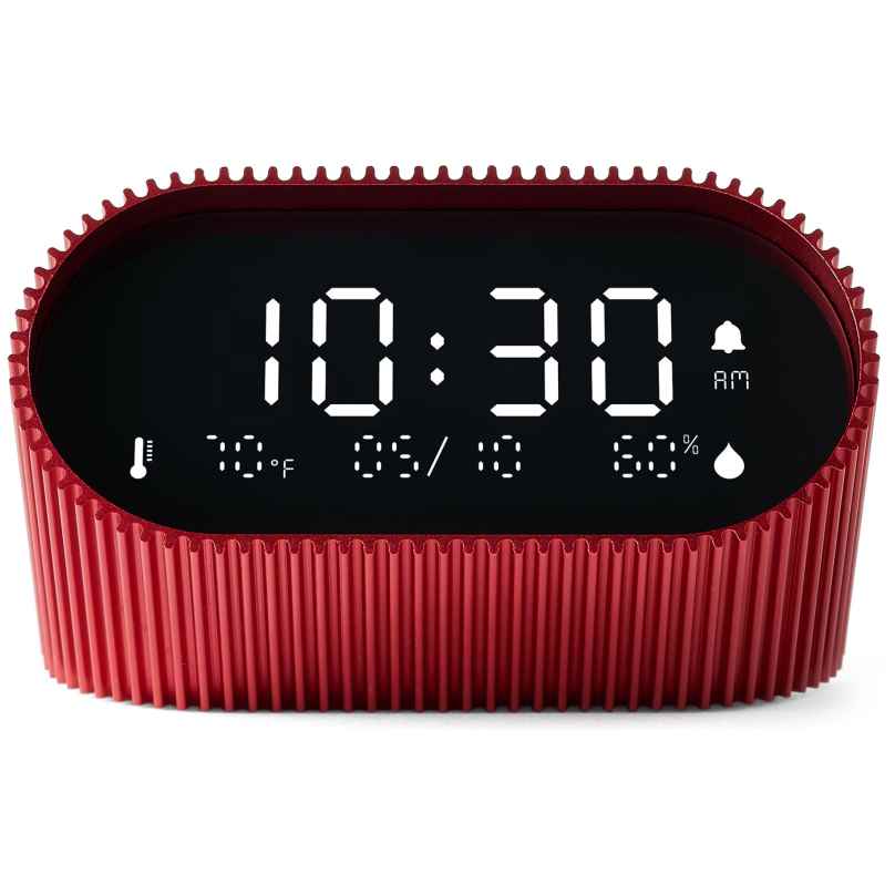 Lexon LR155SR3 Digital Alarm Clock Ray Clock Red 3660491209152