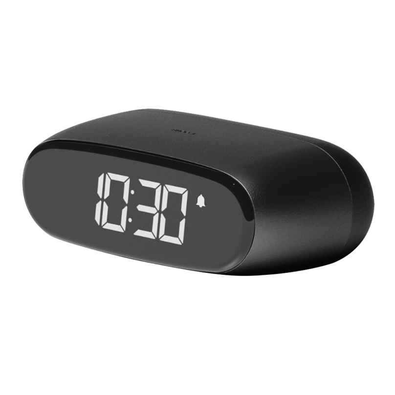Lexon LR154N Mini Reisewecker Minut Schwarz 3660491208445