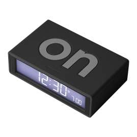 Lexon LR150NO Radio-Controlled Alarm Clock Flip+ Black