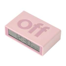 Lexon LR150P9 Radio-Controlled Alarm Clock Flip+ Rubber Pink