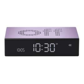 Lexon LR152LL Digital Alarm Clock Flip Premium Purple