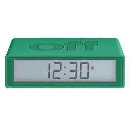 Lexon LR150V2 Radio-Controlled Alarm Clock Flip+ Green
