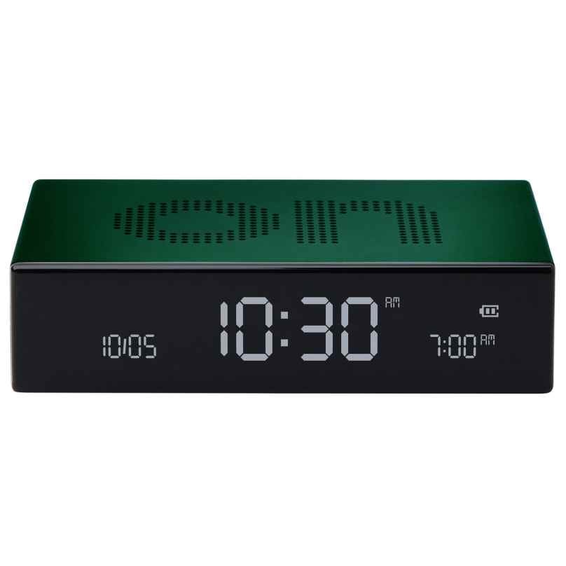 Lexon LR152DG1 Digital Alarm Clock Flip Premium Dark Green 3660491206090