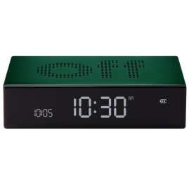 Lexon LR152DG1 Digital Alarm Clock Flip Premium Dark Green