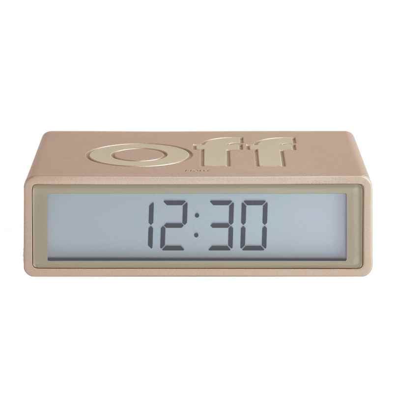 Lexon LR151D1 Alarm Clock Flip+ Travel Soft Gold 3660491203723