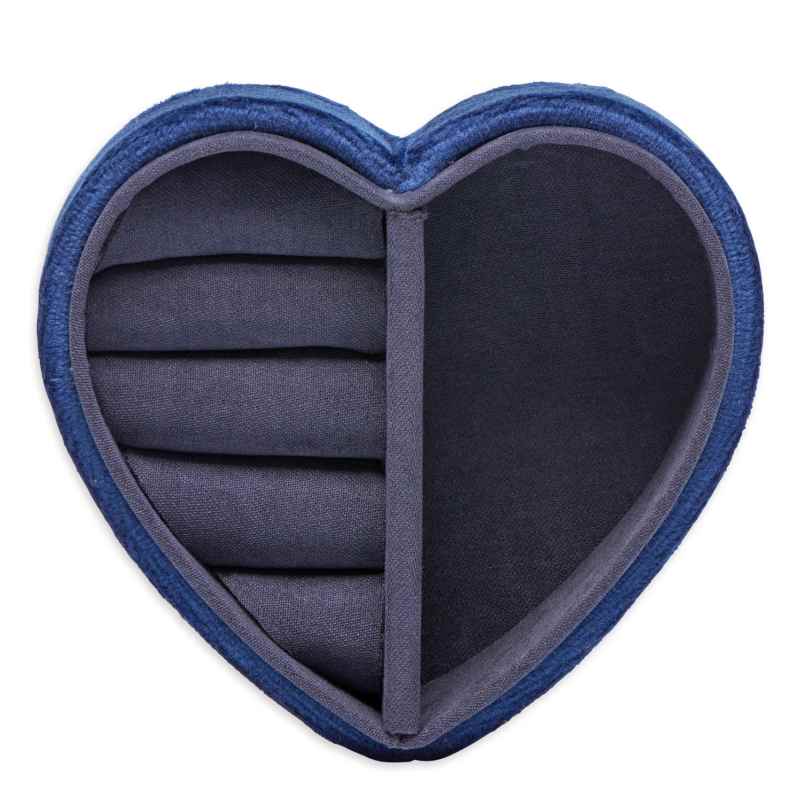 Estella Bartlett EBP5759 Jewellery Box Mini Heart Dark Blue 5055936740044