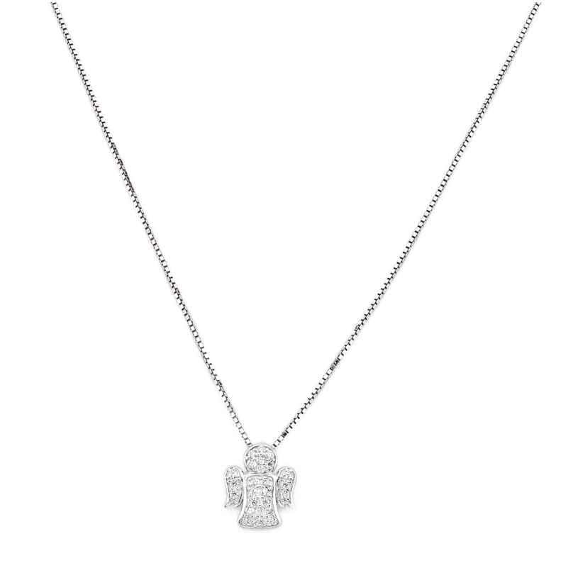 Amen CLPA Women's Angel Necklace 925 Silver Cubic Zirconia 8057949021186