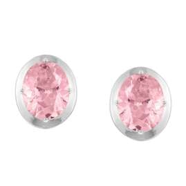 Acalee 70-1051-09 Damen-Ohrringe 925 Silber Ohrstecker Zirkonia Pink