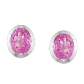 trendor 28989-20 Ladies´ Earrings 925 Silver Ear Studs Pink