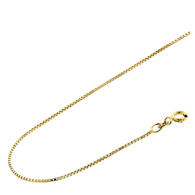 Acalee 10-2009 Necklace 333 Gold / 8 K Box Chain Necklace 0.9 mm