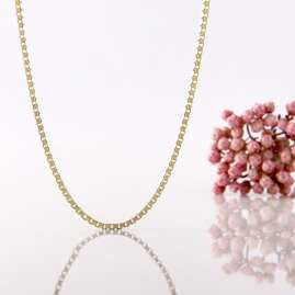 Acalee 10-2012 Necklace 333 Gold / 8 K Box Chain Necklace 1.2 mm