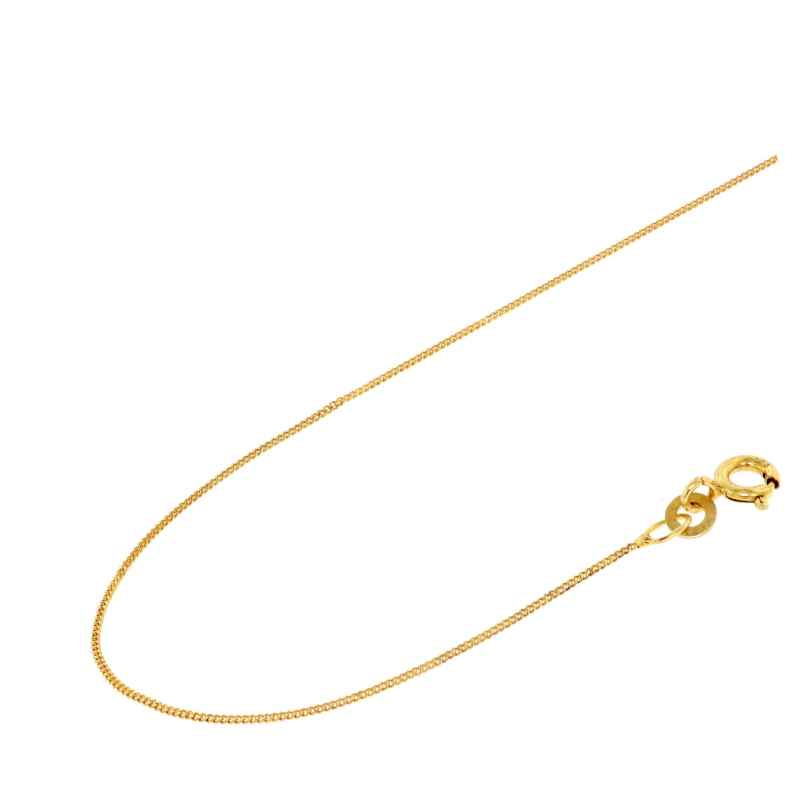 Acalee 10-3008 Necklace 333 Gold / 8 K Curb Chain 0.8 mm
