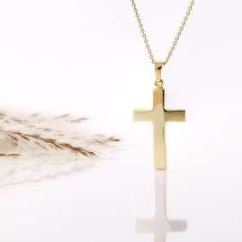 Acalee 20-1215 Cross Pendant Necklace 333 / 8K Gold