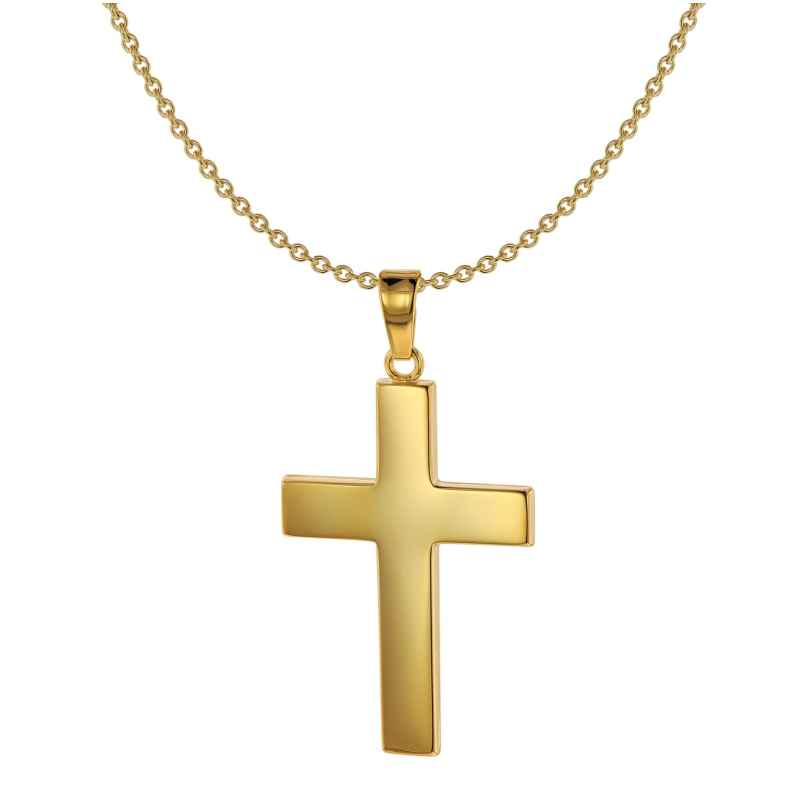 Acalee 20-1217 Halskette mit Kreuz-Anhänger 8 Karat / 333 Gold
