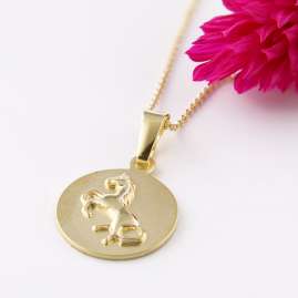 Acalee 50-1014 Kids Necklace with Horse Pendant 333 / 8K Gold