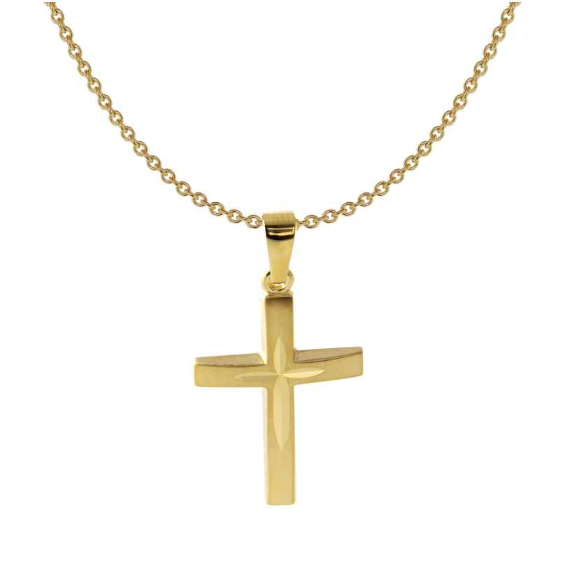 Acalee 20-1223 Cross Pendant Women's Necklace 333 / 8K Gold