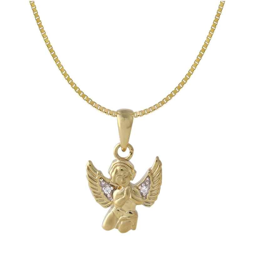 Acalee 50-1016 Kinder-Halskette mit Engel-Anhänger 333 / 8K Gold
