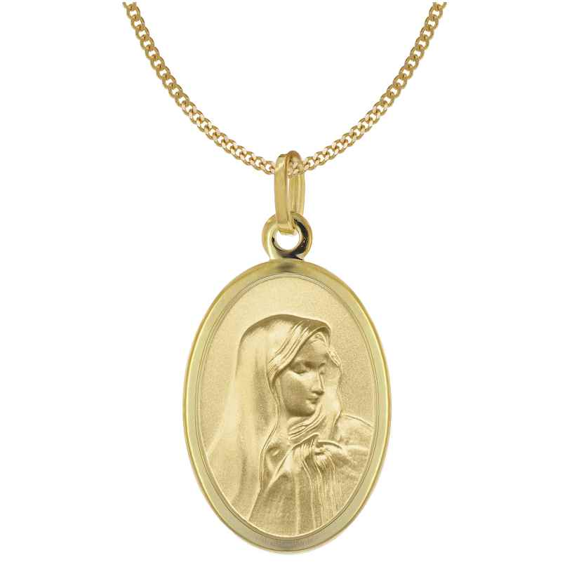 Acalee 50-1026 Halskette mit Madonna-Anhänger Gold 333/8K Maria Dolorosa