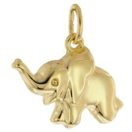 Acalee 50-1032 Halskette mit Glücksbringer Gold 333/8K Elefant Collier
