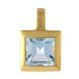 Acalee 80-1004-01 Gold Pendant 333 / 8K Yellow Gold Topaz Blue