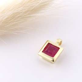 Acalee 80-1004-07 Gold Pendant 333 / 8K Yellow Gold with Ruby