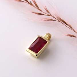 Acalee 80-1005-07 Necklace Pendant Gold 333 / 8K with Ruby