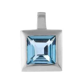 Acalee 80-1007-02 White Gold Pendant 333 / 8K with Topaz Swiss Blue