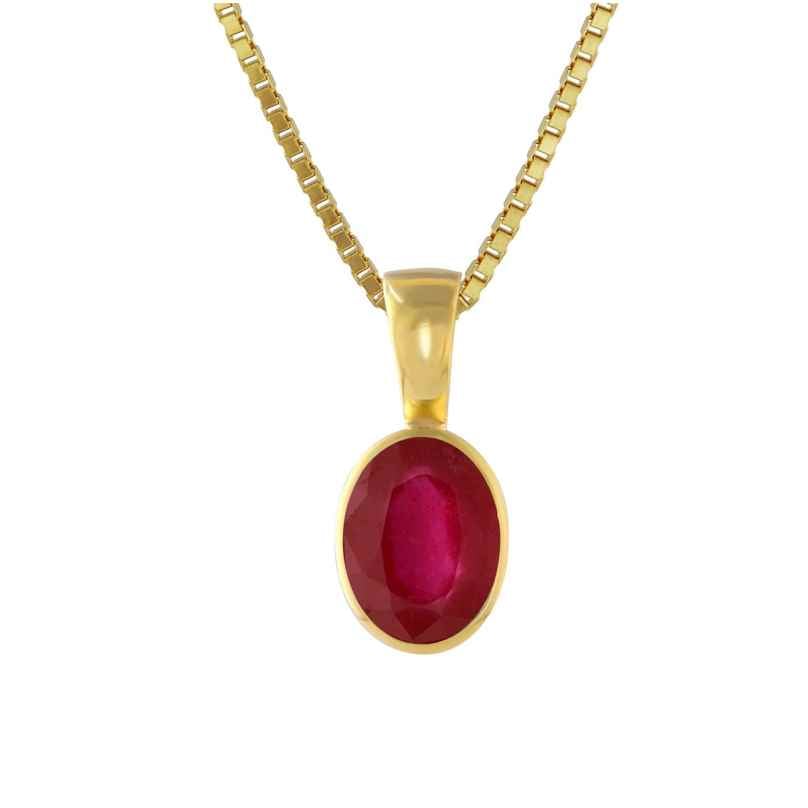 Acalee 80-1010-07 Ruby Pendant 333 / 8K Gold + Necklace 4260727514907