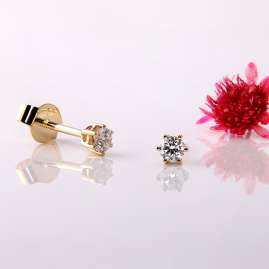 Acalee 70-1005-20 Diamond Stud Earrings 585/14 K Gold 0.2 Carat