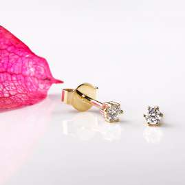 Acalee 70-1003-15 Diamond Earrings 585/14 kt Gold Diamonds 0.15 Carat