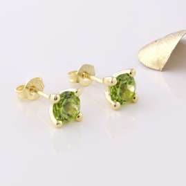 Acalee 70-1015-04 Ladies' Stud Earrings Gold 333 / 8K Peridot Studs