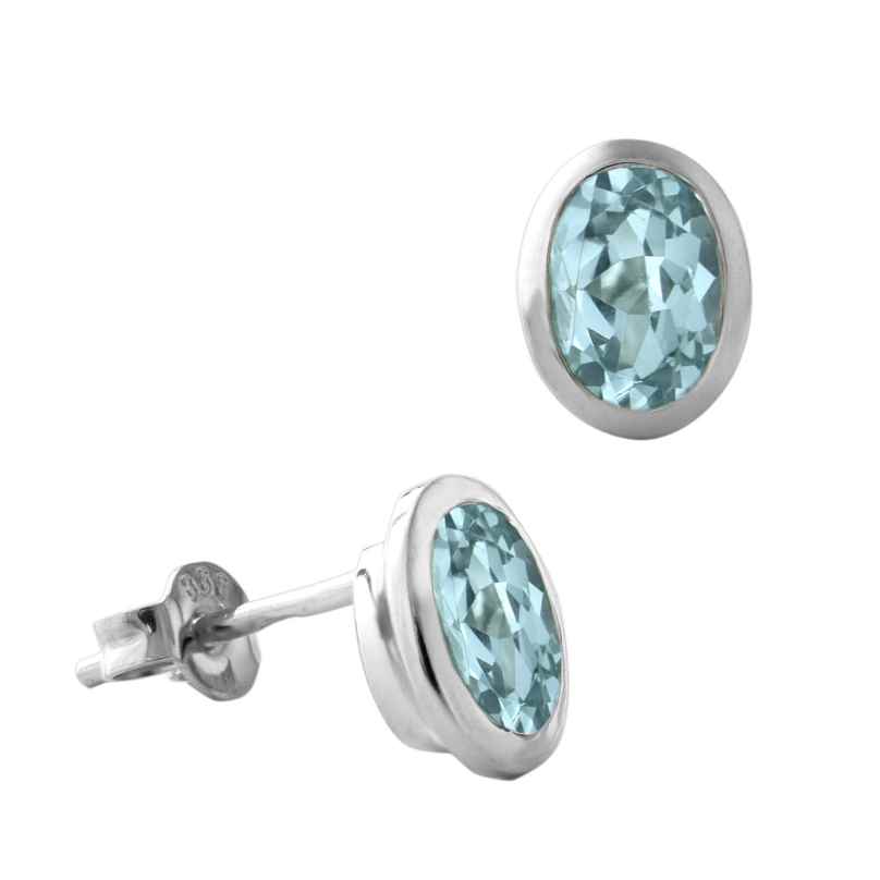 Acalee 70-1024-01 Earrings White Gold 333 / 8K with Topaz 4260727514983