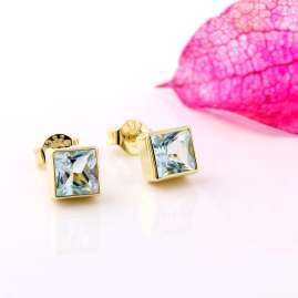 Acalee 70-1025-01 Earrings Gold 333 / 8K with Topaz