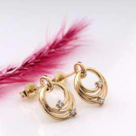 Acalee 70-1043 Ladies' Stud Earrings Gold 333