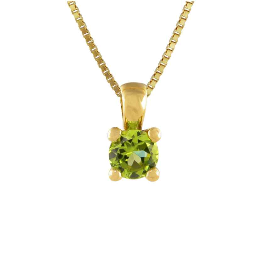 Acalee 80-1003-04 Peridot Pendant Gold 333 / 8K + Necklace 4262408157373