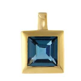 Acalee 80-1004-03 Topaz London Blue Pendant 333 / 8K Gold + Necklace
