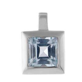 Acalee 80-1007-01 Topaz Pendant 333 / 8K White Gold + Necklace