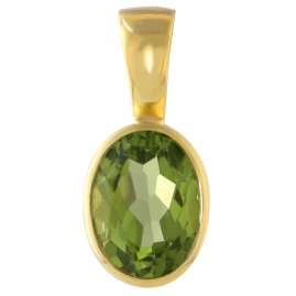 Acalee 80-1010-04 Peridot Pendant 333 / 8K Gold + Necklace