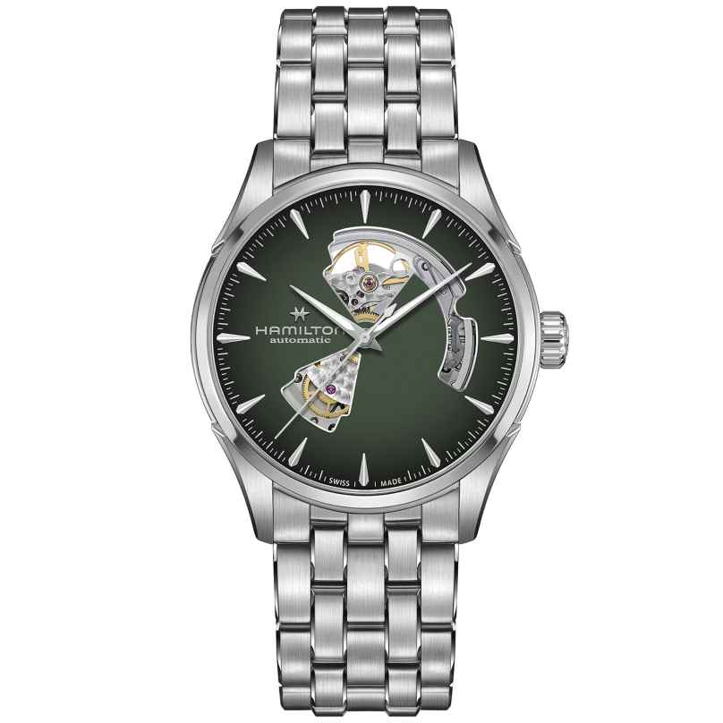 Hamilton H32705160 Men's Watch Automatic Jazzmaster Open Heart 42 mm Green 7630458805464