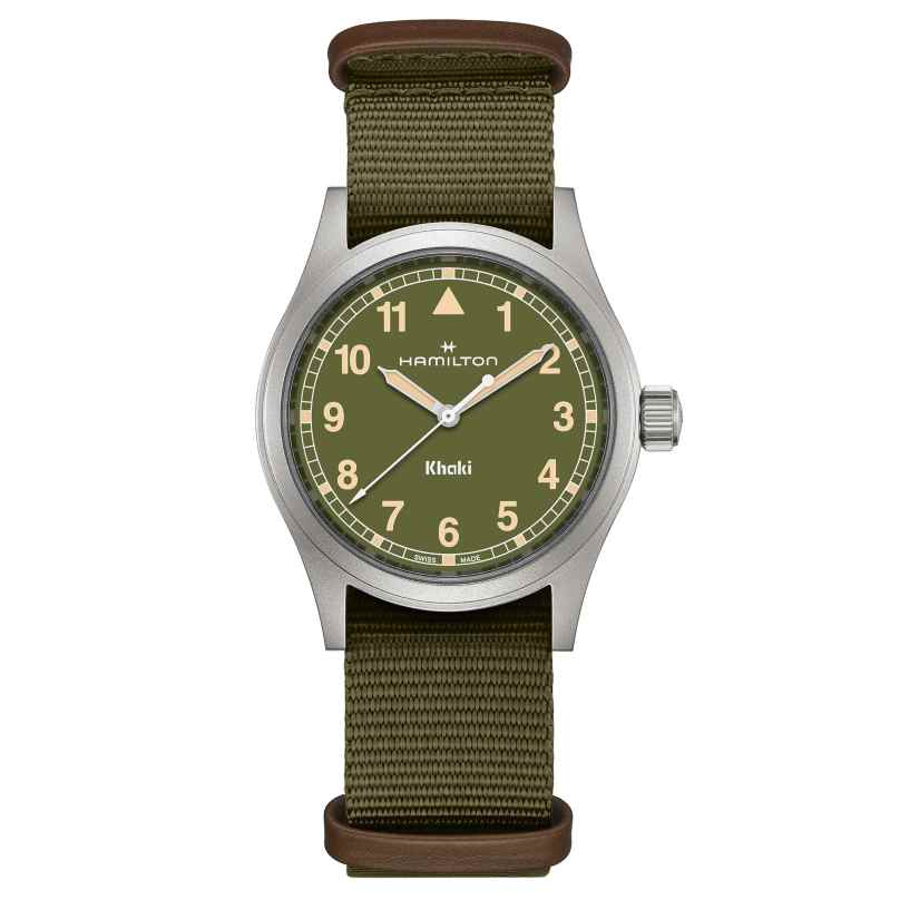 Hamilton H69401960 Unisex Watch Khaki Field Quartz Green 38 mm 7630458805563