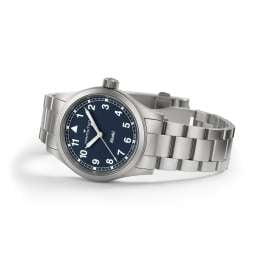 Hamilton H69401140 Unisex Wristwatch Khaki Field Quartz Steel/Blue 38 mm