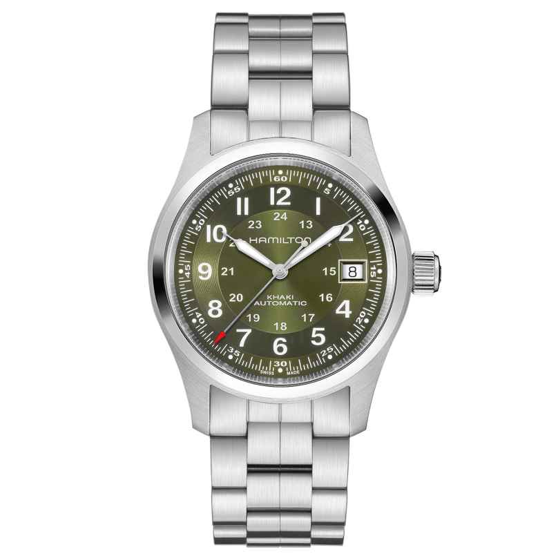 Hamilton H70455160 Automatik Armbanduhr Khaki Field Auto 38 mm Grün 7630458805679